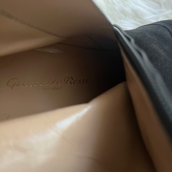 Gianvito Rossi Suede Brook Platform Ankle Boots.  Black. Size EU 39 US 9 - Picture 13 of 16